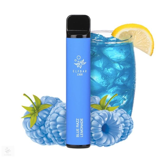 ELF BAR 1500 BLUE RAZZ LEMONADE 0% - NIKOTINMENTES