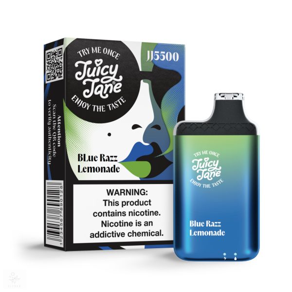 JUICY JANE 5500 BLUE RAZZ LEMONADE 5% RECHARGEABLE